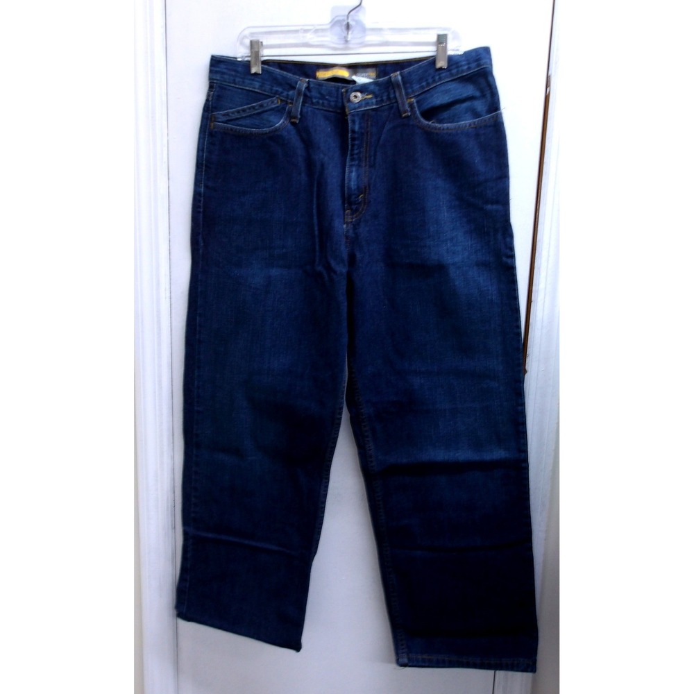 Levi's Silver Tab Blue Denim Jeans Straight Leg Low & Loose 34"x30" /#26179